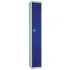 Elite Single Door Camlock Locker Blue