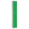Elite Single Door Electronic Combination Locker with Sloping Top Green - Image 1