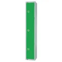 Elite Three Door Electronic Combination Locker Green