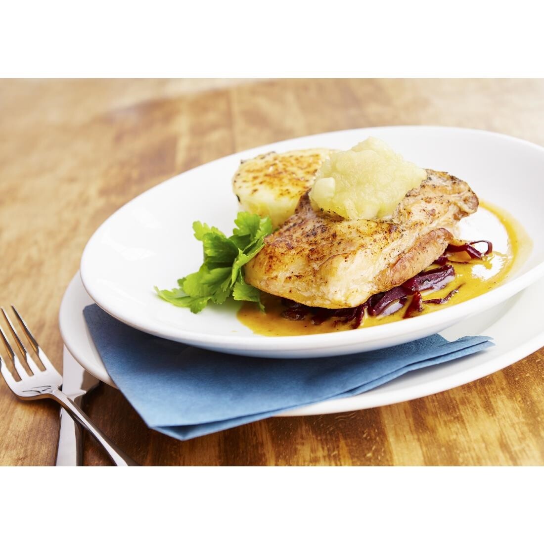 Olympia Whiteware Coupe Plates 230mm
