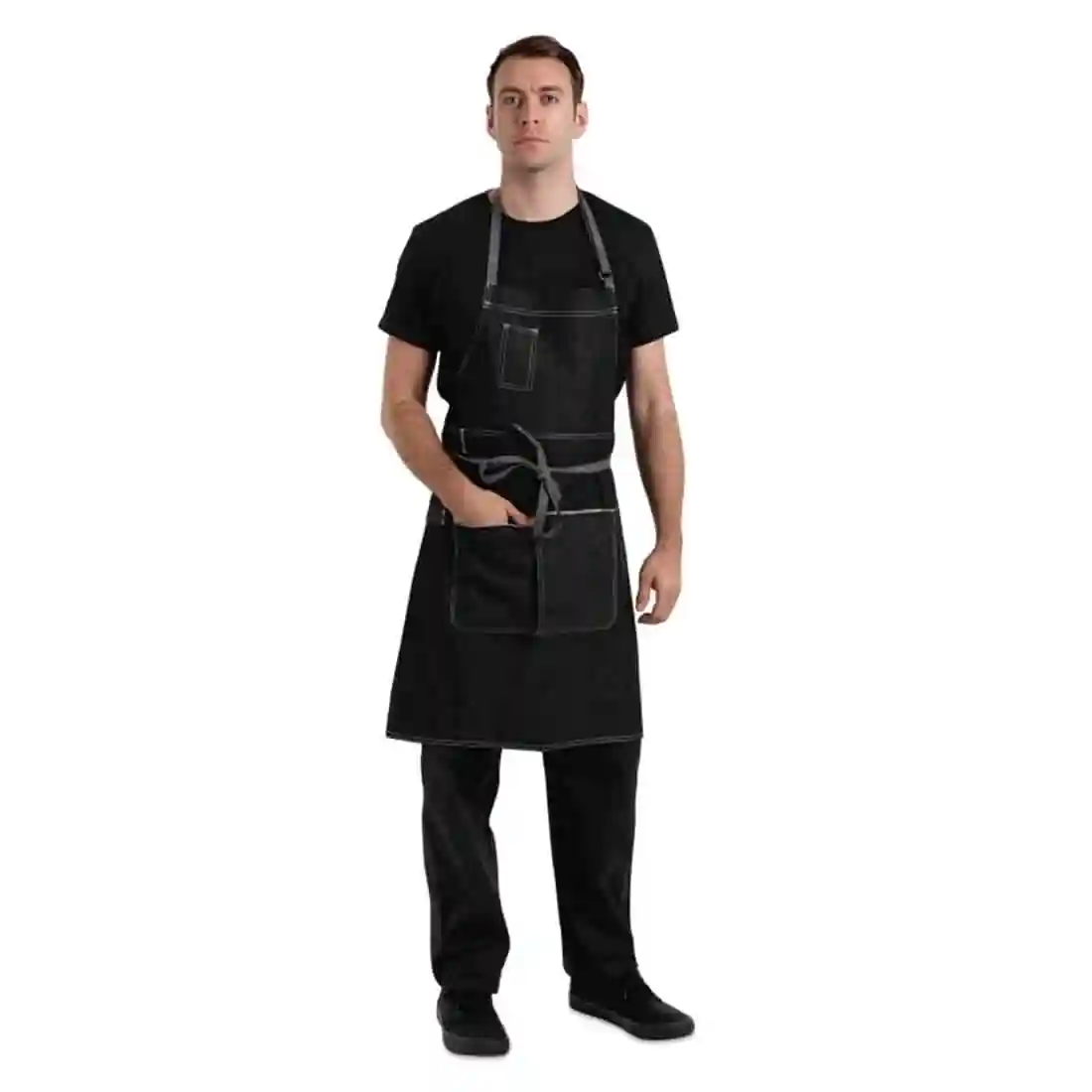 Chef Works Urban Bronx Bib Apron Black