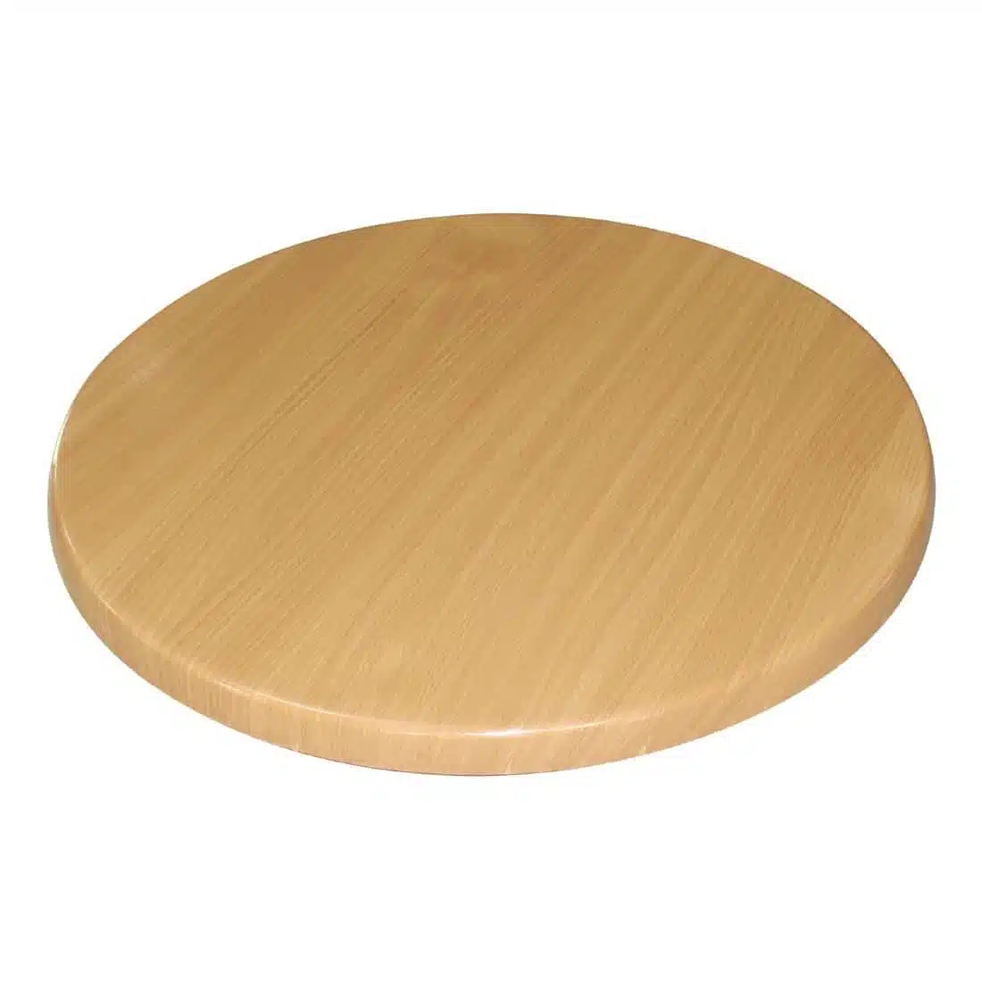 Bolero Pre-drilled Round Table Top Beech Effect 800mm