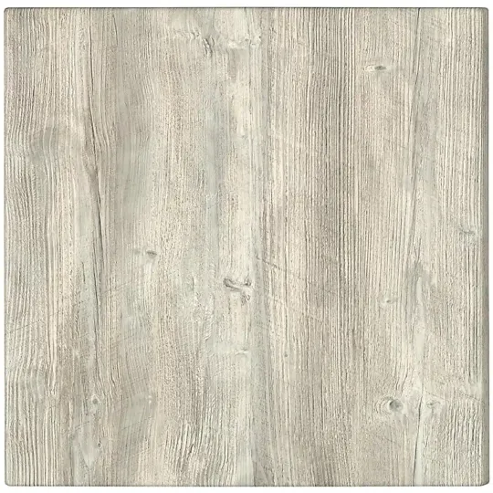 Werzalit Pre-drilled Square Table Top Ponderosa White 800mm