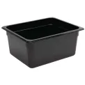 Vogue Polycarbonate 1/2 Gastronorm Container 150mm Black