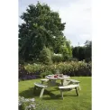 Rowlinson Round Wooden Picnic Table 6.5ft - Image 3