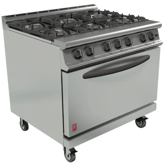 Falcon Dominator Plus 6 Burner Oven Range G3101D with Castors Propane Gas
