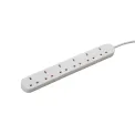 connektgear UK 6-Way Mains Power Extension Block 2m 27-6020 - Image 1