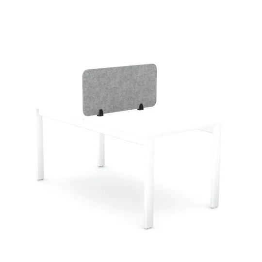 5 Star Desk Mounted PET Screen 790x400mm Grey KF70115