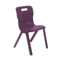 Titan One Piece Classroom Chair Size 6 470x530x805mm Grape KF70521 - Image 1
