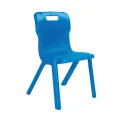 Titan One Piece Classroom Chair 360x320x513mm Blue KF78503 - Image 1