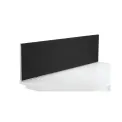 Jemini Straight Desk Mounted Screen 1800x25x400mm Black KF79002 - Image 1