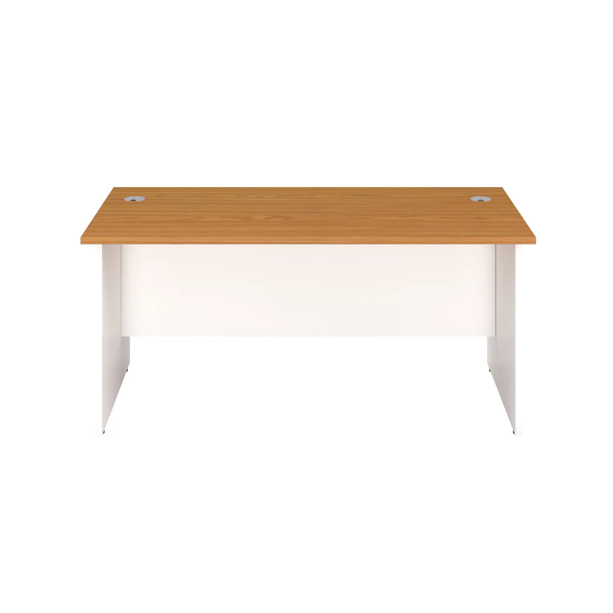 Jemini Rectangular Panel End Desk 1200x800x730mm Nova Oak KF804666 - Image 1