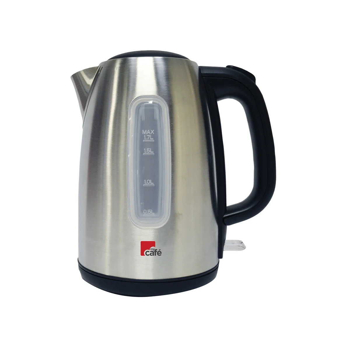 MyCafe Brushed Stainless Steel 1.7 Litre Jug Kettle MYC06868 - Image 1