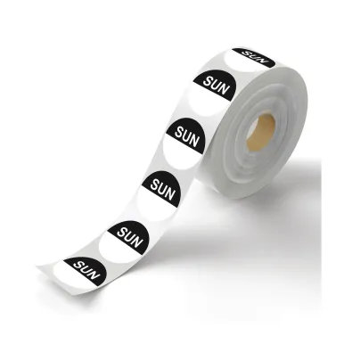 MyCafe Day of Week Food Rotation Label Sunday (Pack of 3500) MYC10615