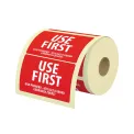 MyCafe Food Label Use First 25x25mm Removable (Pack of 1000) MYC10626 - Image 1