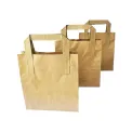 MyCafe Kraft Paper Carrier Bag 215x115x250mm (Pack of 250) MYC10948 - Image 1