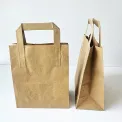 MyCafe Kraft Paper Carrier Bag 215x115x250mm (Pack of 250) MYC10948 - Image 2
