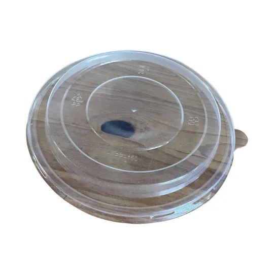 MyCafe Round rPet Microwavable Lid for 500/1000ml Bowls (Pack of 300) MYC11404