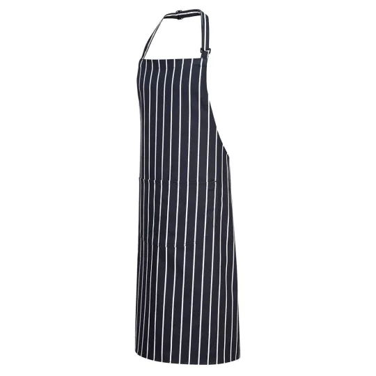 Portwest Butchers Apron with Pocket Navy (Pack of 12)