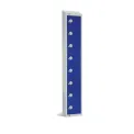Elite Eight Door Electronic Combination Locker with Sloping Top Blue - Image 1