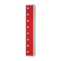 Elite Eight Door Coin Return Locker Red - Image 1