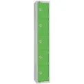 Elite Five Door Electronic Combination Locker Green - Image 1