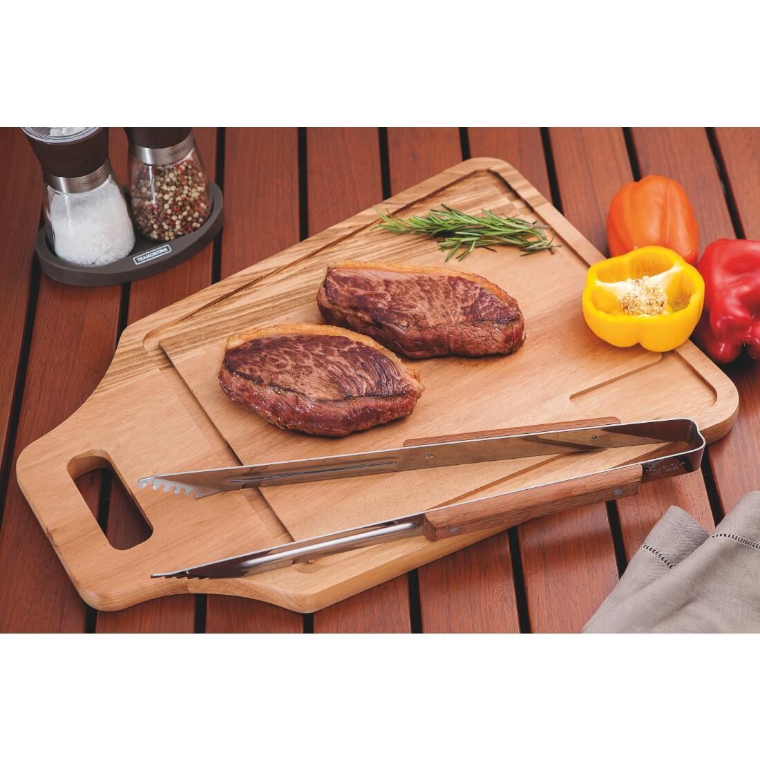 Tramontina Churrasco BBQ Meat Tongs 37cm