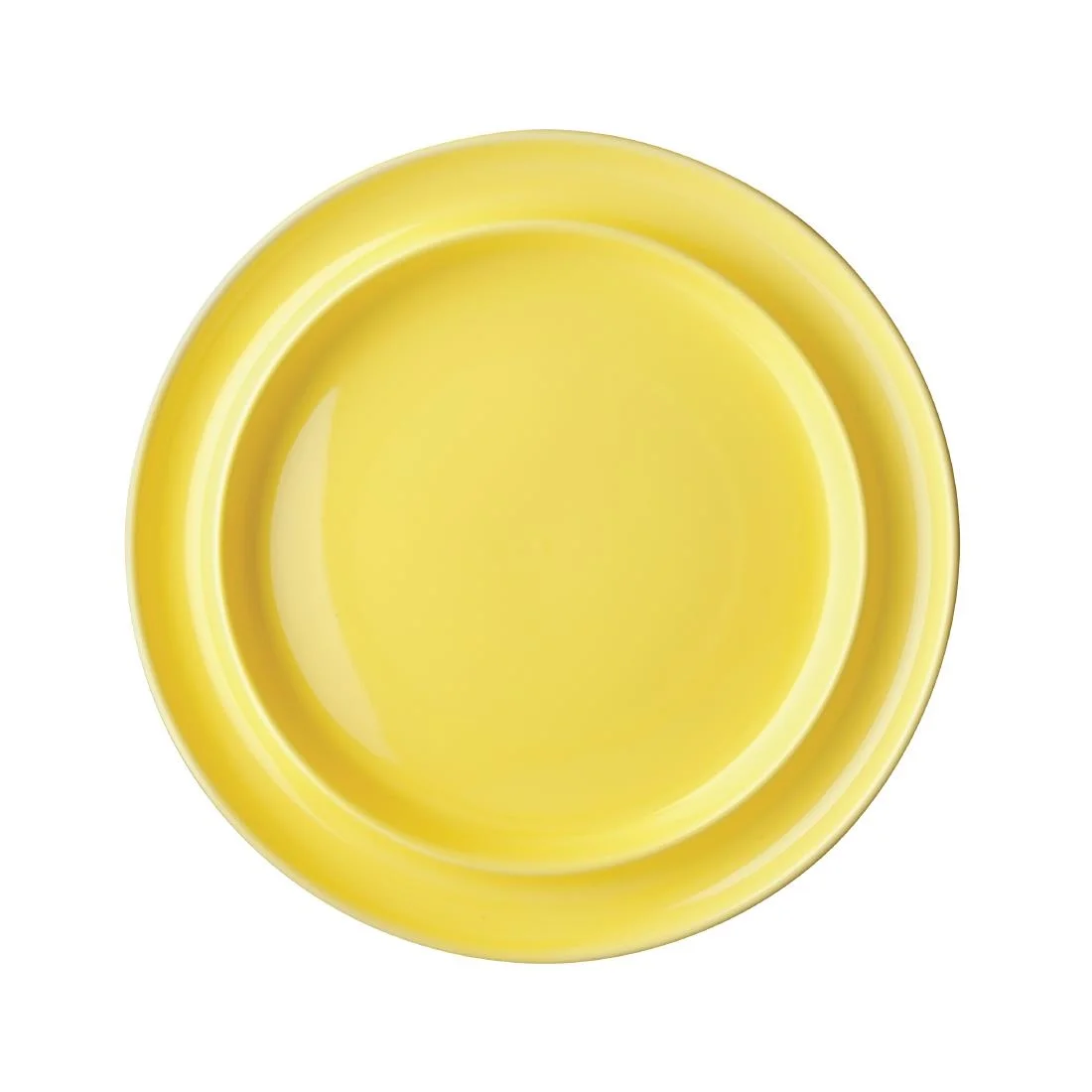 Olympia Heritage Raised Rim Plates Yellow 253mm (4 Pack) - Image 1