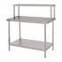 Vogue Stainless Steel Wall Table Welded with Gantry 650(D)mm
