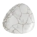 Churchill Studio Prints Kintsugi Agate Grey Lotus Plates 177mm (12 Pack) - Image 1