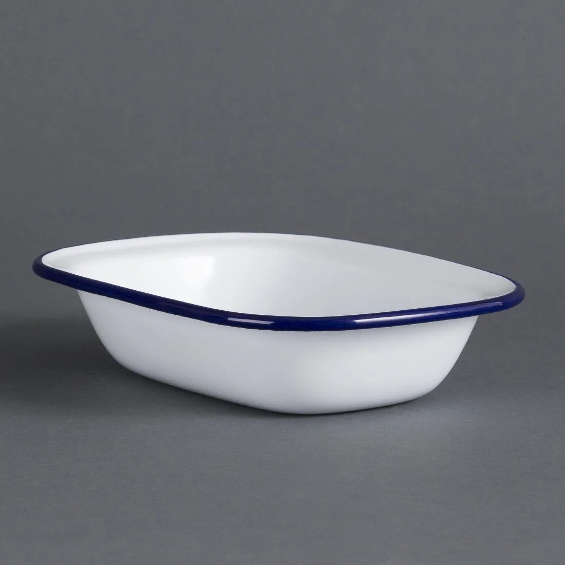 Olympia Enamel Pie Dishes Rectangular 180 x 135mm - Image 1