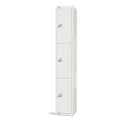Elite Three Door Electronic Combination Locker White - Image 1