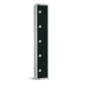 Elite Five Door Coin Return Locker Black - Image 1