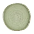 Churchill Stonecast Sage Green Organic Walled Plates 257mm (6 Pack) - Image 1