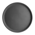 Kristallon Fibreglass Round Non Slip Tray Black 14 in - Image 1