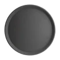 Kristallon Fibreglass Round Non Slip Tray Black 16 in - Image 1