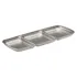 Utopia Artemis Triple Dip Trays Rumbled Steel 225x90mm (12 Pack)