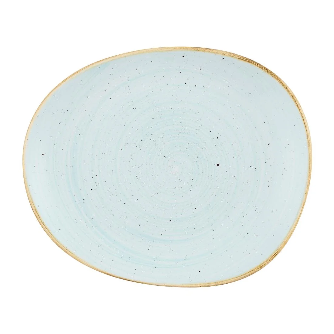 Churchill Stonecast Opal Plates Duck Egg Blue 185mm (12 Pack) - Image 1