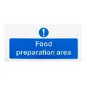 Vogue Food Preparation Area Sign - Image 1