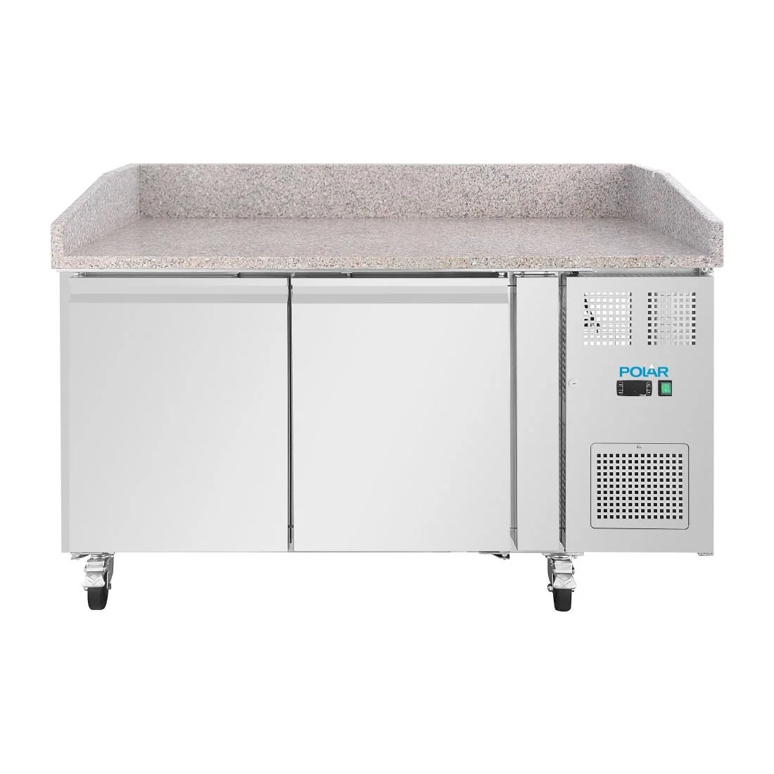 Polar U-Series Double Door Pizza Counter with Granite Top 428Ltr - Image 2