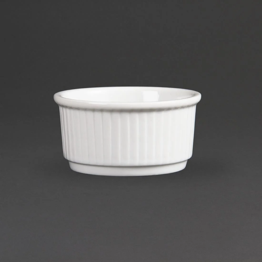 Olympia Whiteware Stacking Ramekins 85mm - Image 1