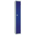 Elite Single Door Manual Combination Locker Locker Blue with Sloping Top - Image 1