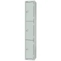 Elite Three Door Manual Combination Locker Locker Grey - Image 1