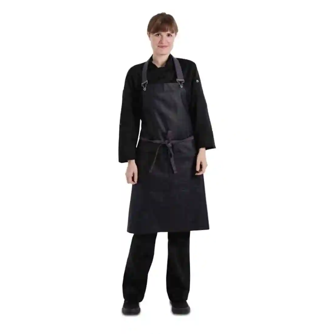 Chef Works Urban Wet Look Boulder Bib Apron Purple and Black