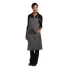 Chef Works Urban Corvallis Crosshatch Bib Apron Black and Steel Grey