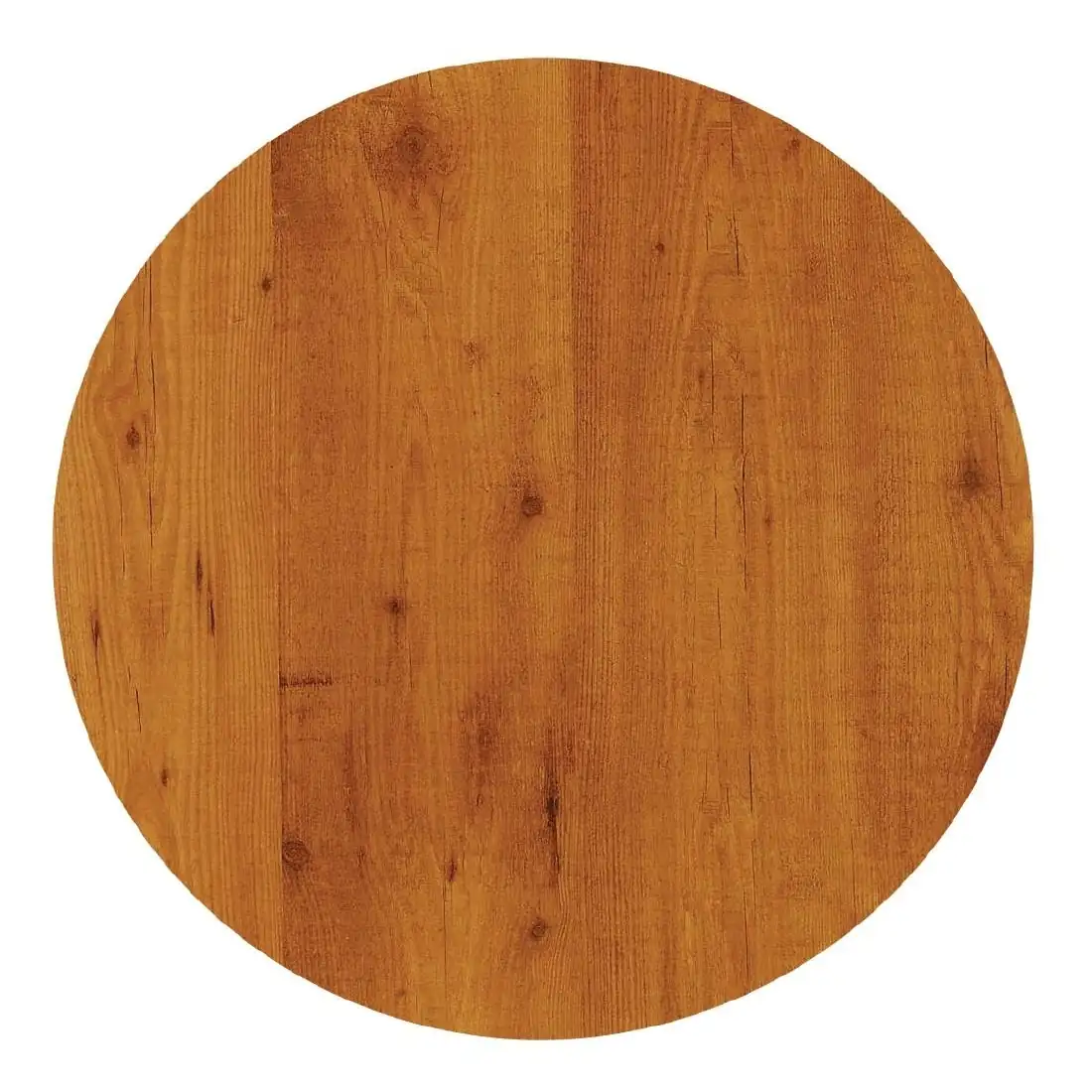 Werzalit Pre-drilled Round Table Top Pine 600mm