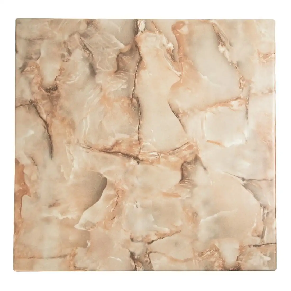 Werzalit Pre-drilled Square Table Top Marble Onyx 700mm