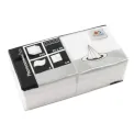 Fasana Cocktail Napkins White 250mm