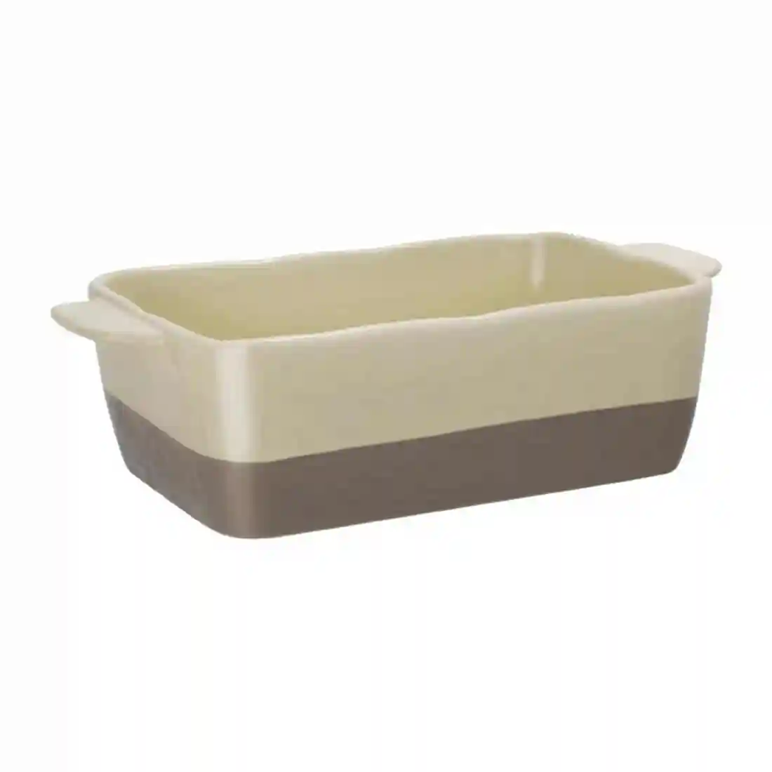Olympia Cream And Taupe Ceramic Roasting Dish ⅓GN