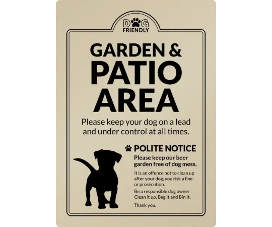 Dog Friendly Garden & Patio Area - Clean it up